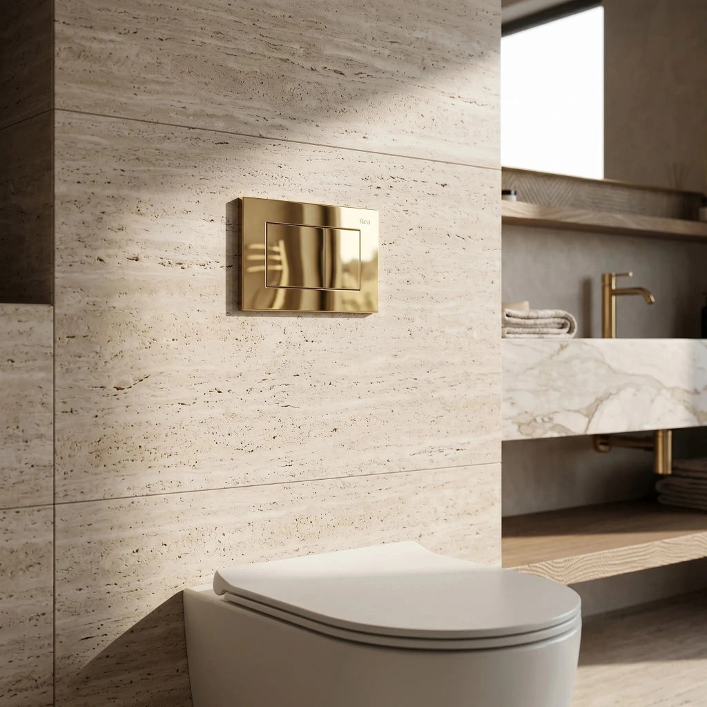 Pulsante Per Supporto Set Da Incasso Wc Rea J K011a-q E Slim 024n Gold