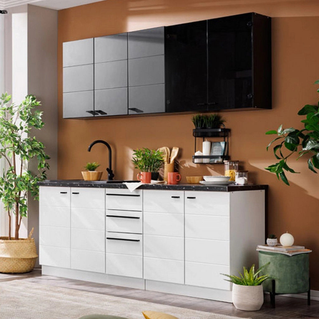 Cucinino Scerni, Cucina 2 Cassetti, Elettrodomestici non inclusi, Bianco