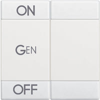 Copritasto LivingLight 2 funzioni con serigrafia ON OFF GEN N4911M2AFN