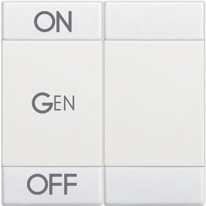 Copritasto LivingLight 2 funzioni con serigrafia ON OFF GEN N4911M2AFN