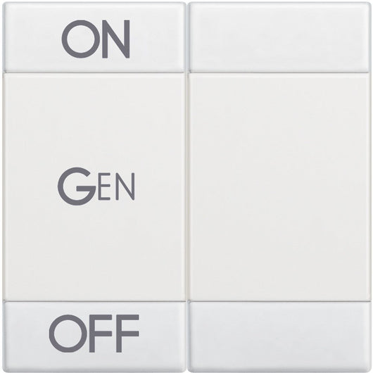 Copritasto LivingLight 2 funzioni con serigrafia ON OFF GEN N4911M2AFN