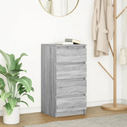Credenza Grigio Sonoma 37,5x35x76 cm in Legno Multistrato 861756