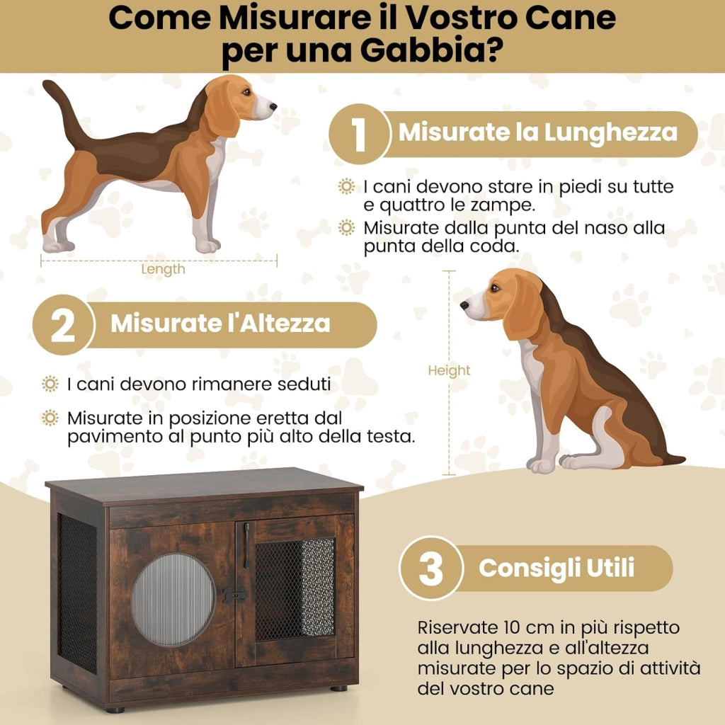 Mobile Lettiera per Gatti 82 x 47 x 60 cm, Casetta in Legno per Animali con Rete Traspirante in Metallo Robusto e Anta, Gabbia Multiuso per Gatti