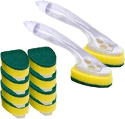 Set di spugne per lavastoviglie con manico liquido - 2 pezzi - kit di sostituzione - non graffia - accessori per la cucina
