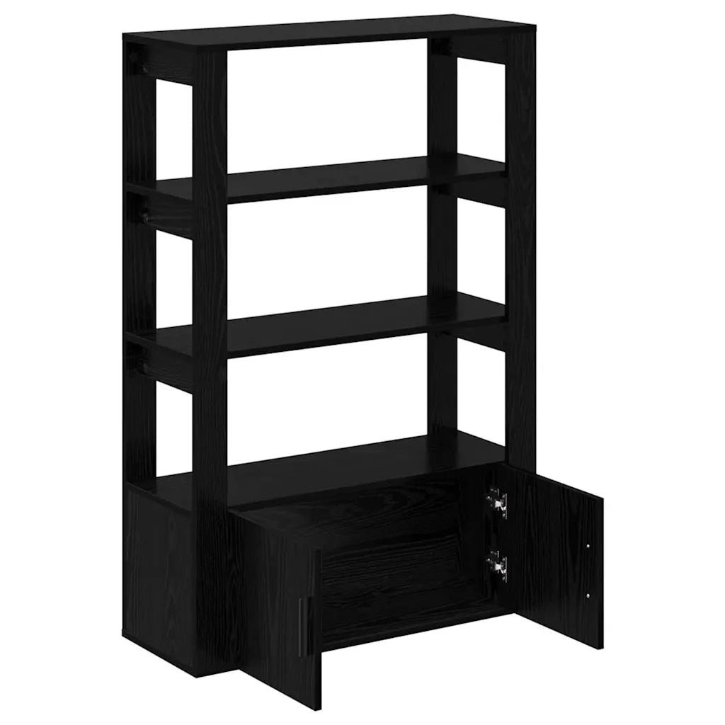 Credenza-Buffet-Armadio da cucina Rovere nero 30 x 80 x 119.5 cm Legno multistrato