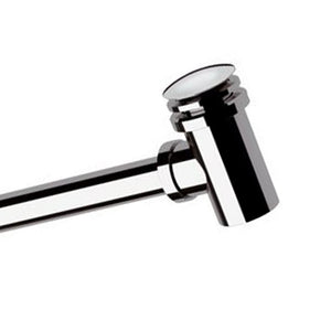 Sifone salvaspazio con piletta click-clack cromo