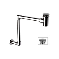 Sifone salvaspazio con piletta click-clack a s cromo