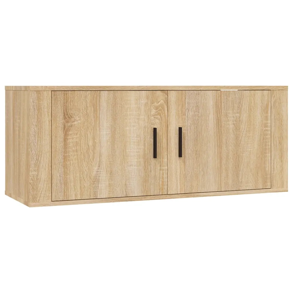 Set di Mobili Porta TV 3 pz Rovere Sonoma in Legno Multistrato 3188513