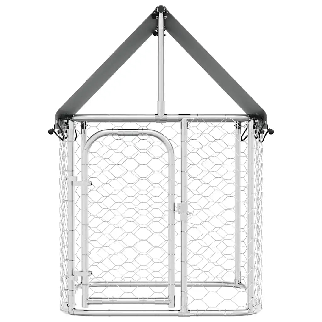 Gabbia per Cani da Esterno con Tetto 100x100x150 cm CFW8770490