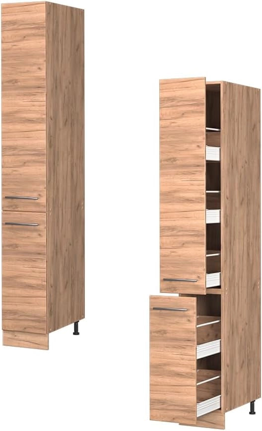 Armadio da farmacia Fame-Line, Quercia dorata, 30 cm, per la combinazione con altri moduli della serie Fame-Line