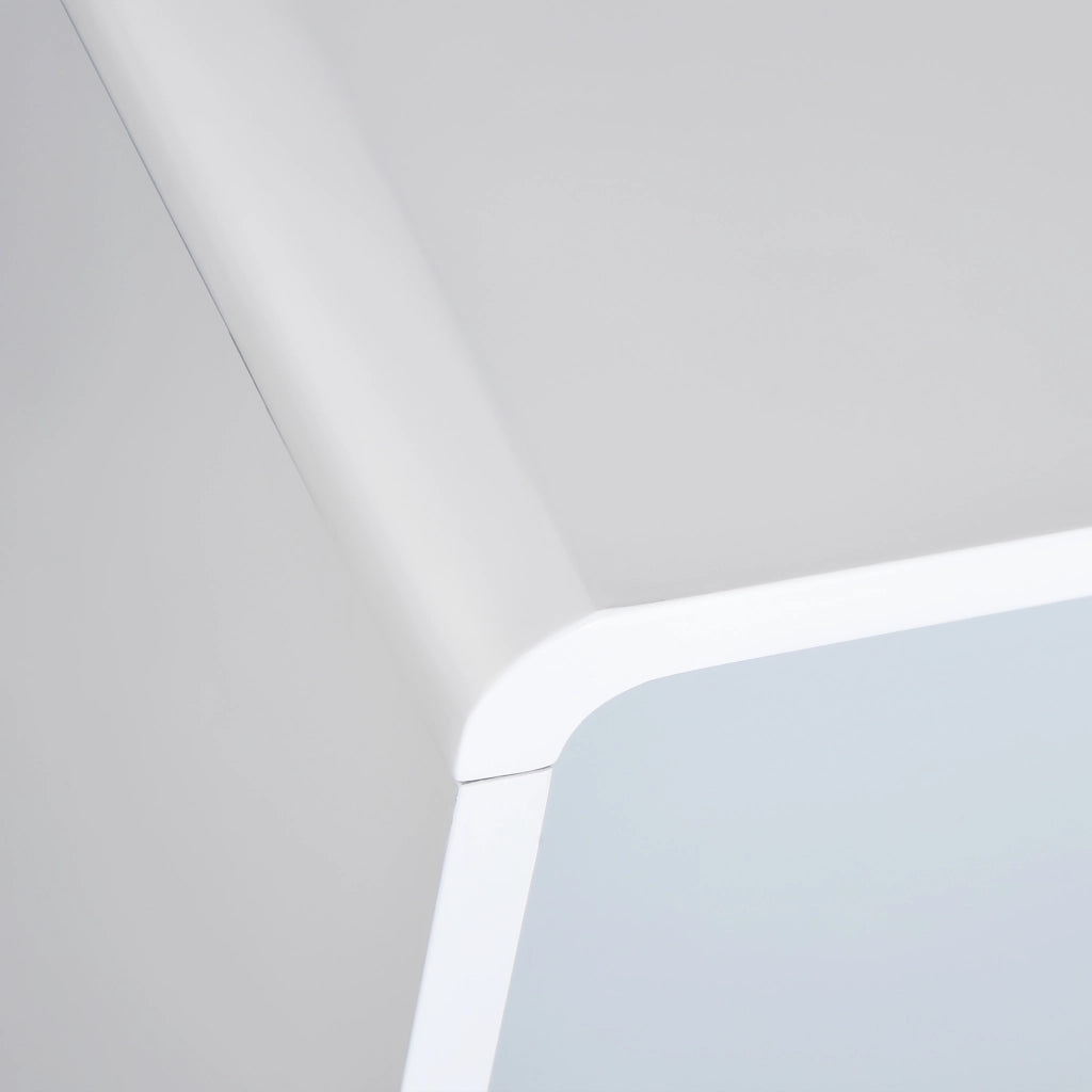 Comodino con Cassetto in Legno di Pino ¨C Zephmum ¨C MDF Bianco 40x38x58 cm