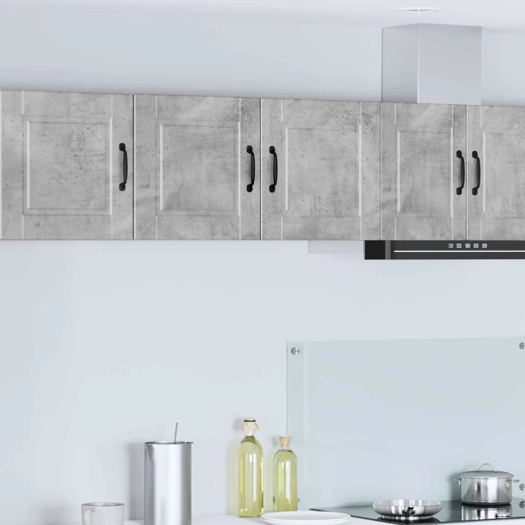Pensile da cucina | Armadietto a muro PORTO Grigio cemento 80 x 31 x 40 cm