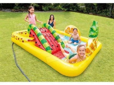 GIOCO GONFIABILE PISCINA INTEX PLAYCENTER FUN'N FRUIT CM. 244X191X91H