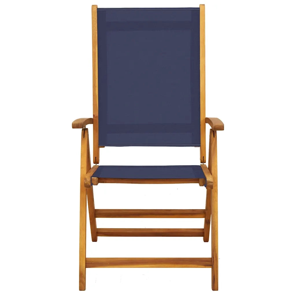 Sedie da Giardino Pieghevoli 4 pz Massello d'Acacia e Textilene 3279241