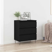 Credenza Rovere Nero 60 x 35 x 70 cm Legno multistrato 863497