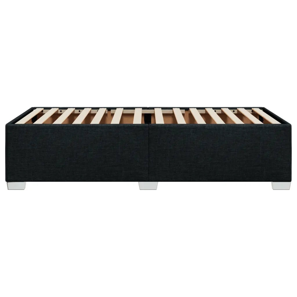 Giroletto senza Materasso-Struttura Letto Nero 90x200 cm in Tessuto 486922