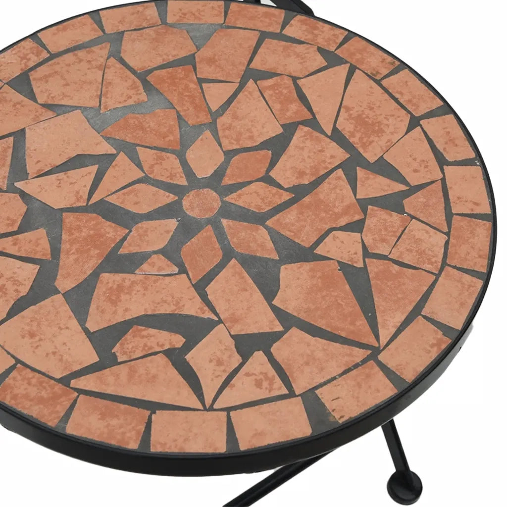 Sedie da Bistrò Pieghevoli 2 pz Terracotta in Ceramica 4003403