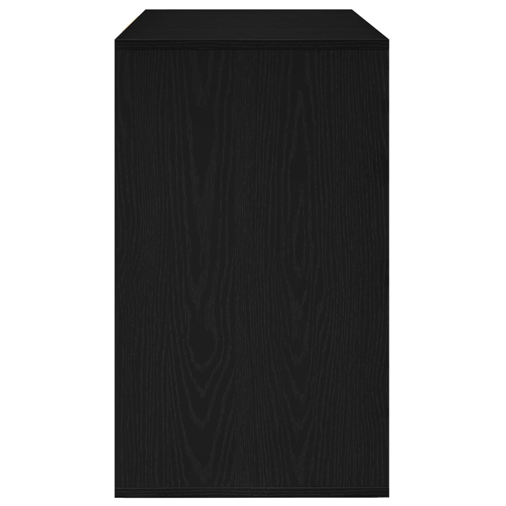 Sideboard Nero Rovere 120x41x75 cm in Legno ingegnerizzato
