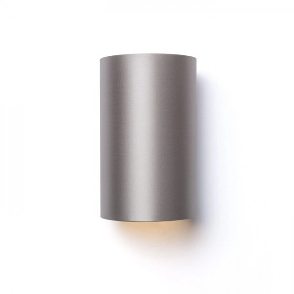 Lampada con Paralume RON W 15/25 da parete grigio piccione/PVC argento 230V E27 28W