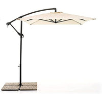 OMBRELLONE A BRACCIO RETRATTILE QUADRATO 3X2MT DI COLORE ANTRACITE, TELO DI  ECR