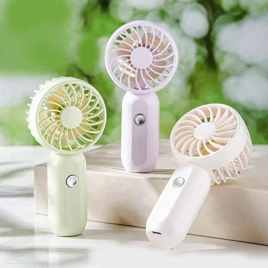 Ventilatore portatile da tavolo a tre velocità con design leggero e funzione silenziosa