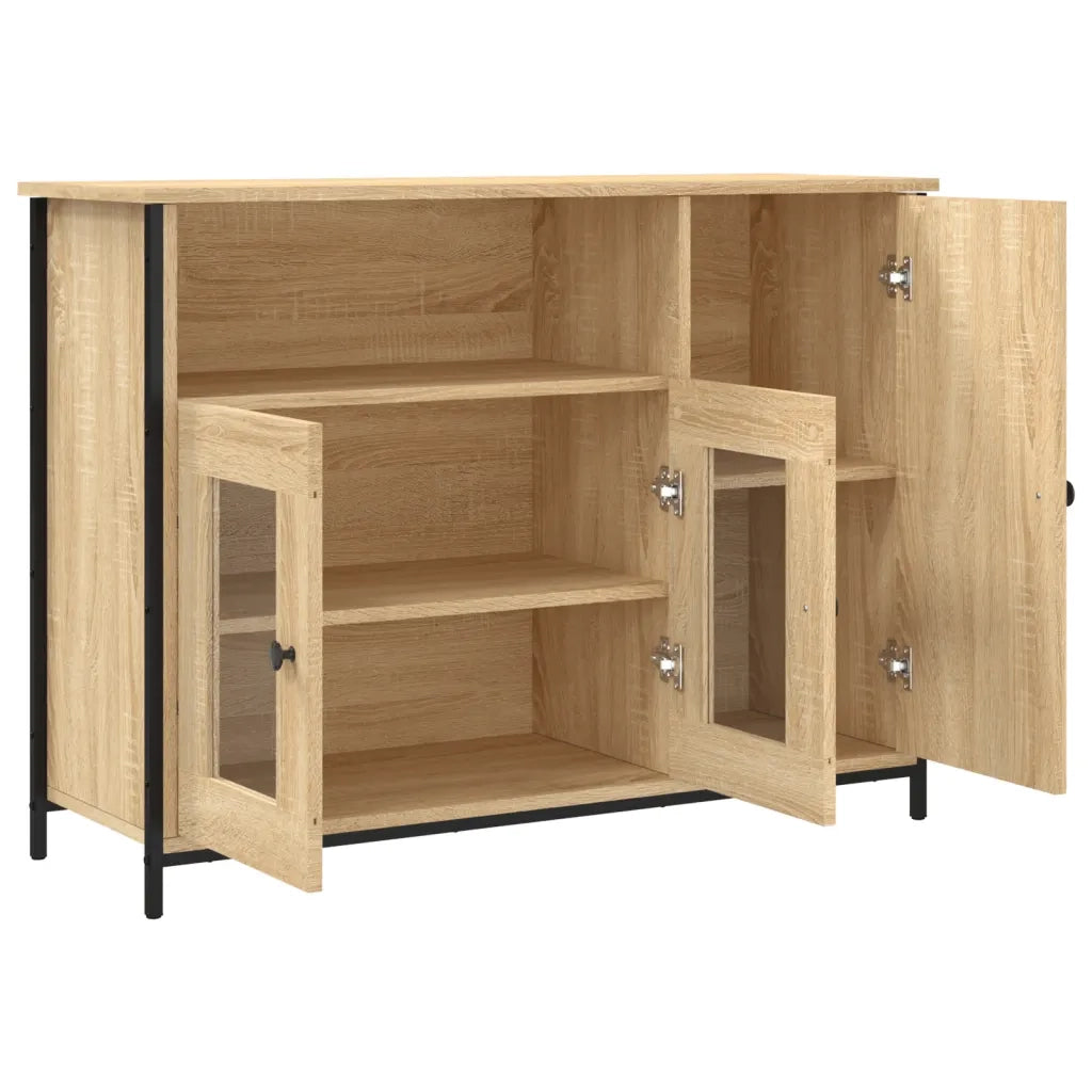 Credenza Rovere Sonoma 100x35x75 cm in Legno Multistrato 835510
