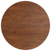 Piano Tavolo | Superficie Tavolo | Piano Scrivania Rotondo Marrone Scuro ?50x1,5 cm Rovere Trattato