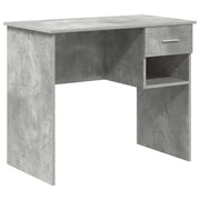 Scrivania | Tavolo da Ufficio Grigio cemento 90 x 49 x 75 cm Legno multistrato