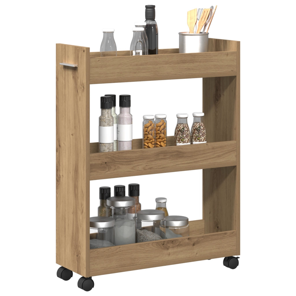 Armadietto in Legno Tecnico Rovere 60x22x79 cm