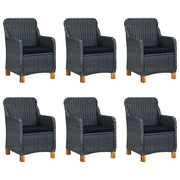 Set da Pranzo da Giardino 7 pz Grigio Scuro 3067938