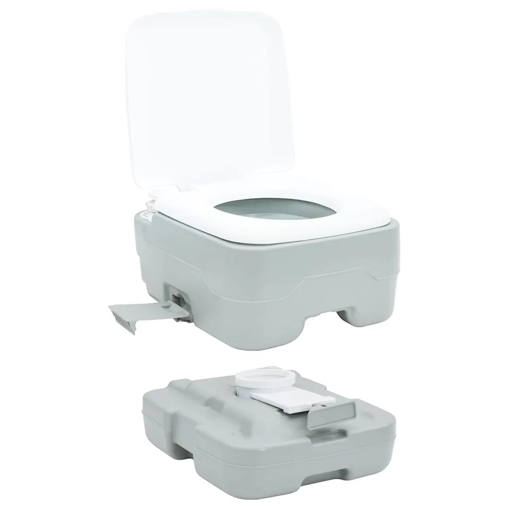 Toilette da Campeggio Grigio e Bianco 41,5 x 36,5 x 30 cm 42001438