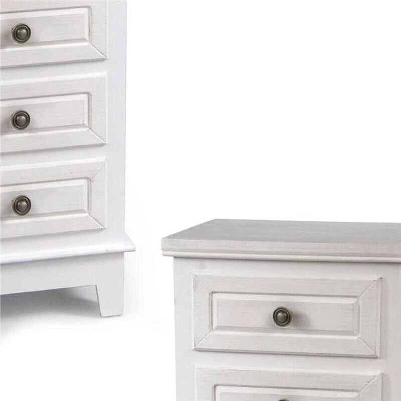 PERLA CASSETTIERA A 6 CASSETTI 40 X 30 X 109 CM COLORE BIANCO
