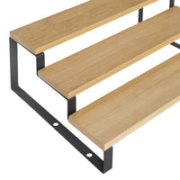 Valora PORTA SPEZIE Mensole da cucina in bambù e acciaio salvaspazio x2