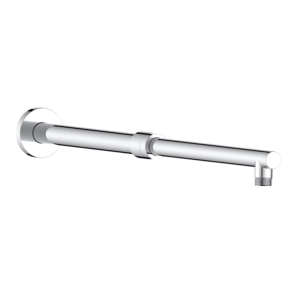 Set doccia con soffione in acciaio inox braccio estendibile 35-50 cm in ottone cromo e kit doccino