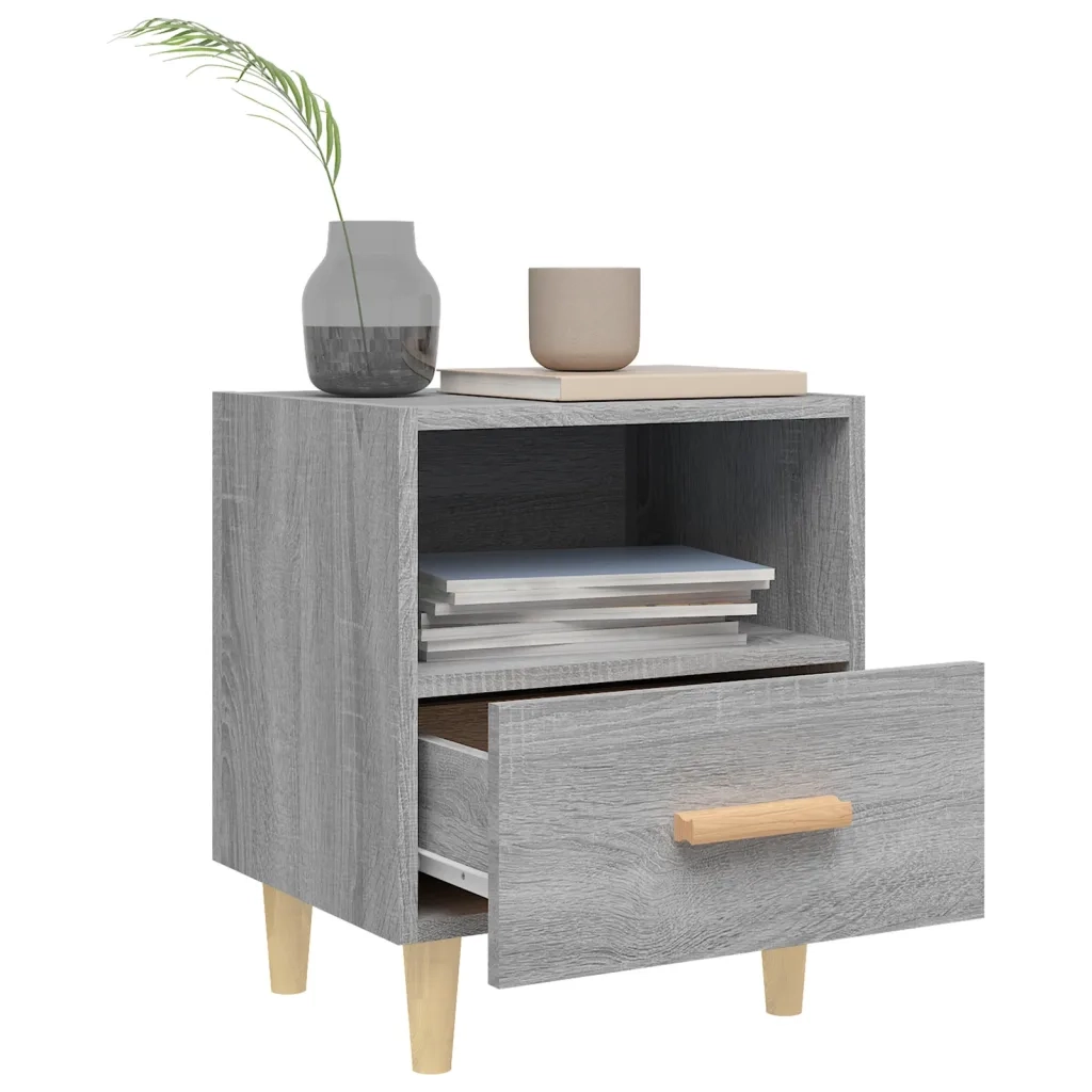 Comodino Grigio Sonoma 40x35x47 cm cod mxl 31297