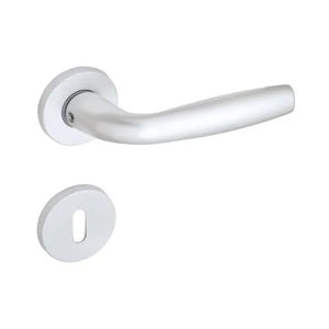 MANIGLIA MIL. ALL CON ROSETTA PATENT A. SATINATO