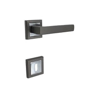 MANIGLIA QSTYLE ROS. PATENT ALL. ANTRACITE/CROMO