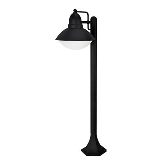 Paletto Esterno Nordico Urban Alluminio Nero Bianco 1 Luce E27 Ip44