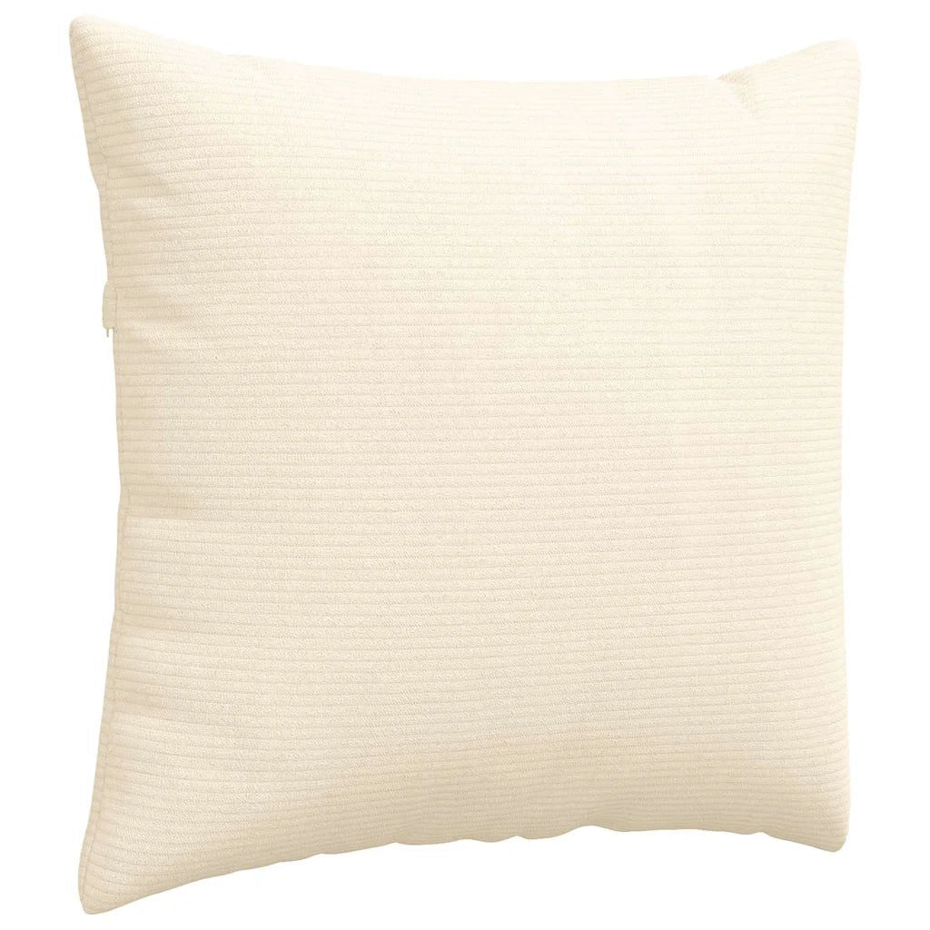 Cuscini da Divano 2 pz | Cuscini per sedie Crema 50 x 50 cm Tessuto in Cords