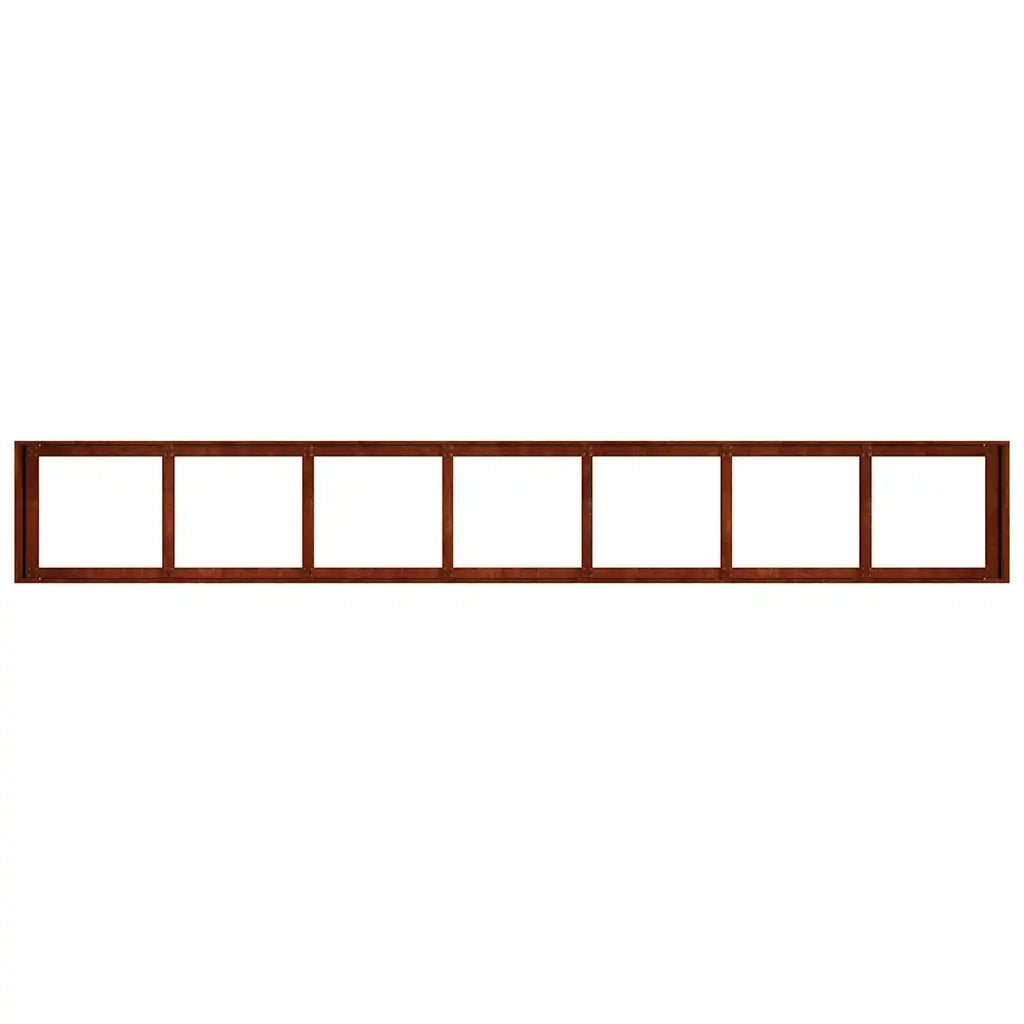 Fioriera Arrugginita 360x80x40 cm in Acciaio Corten 860772