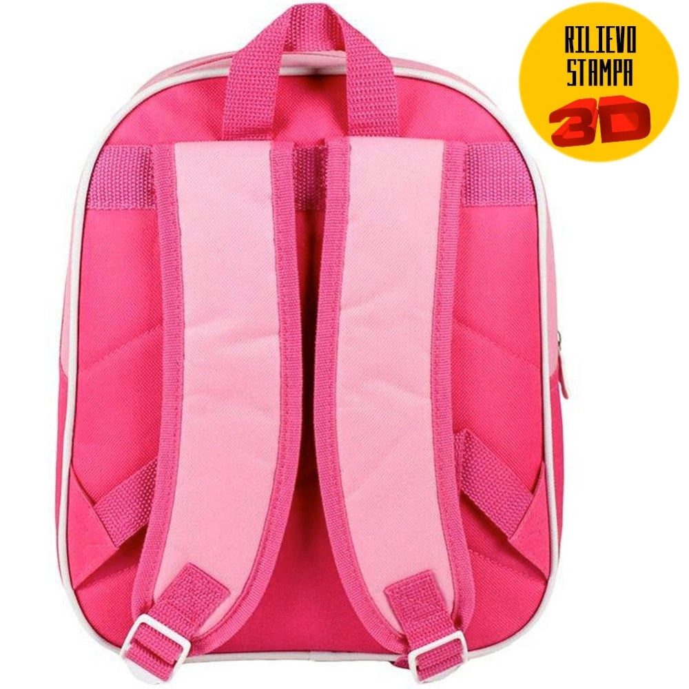 Trade Shop - Zainetto Principesse Disney Belle Cenerentola Stampa 3d Bambine Scuola Asilo -