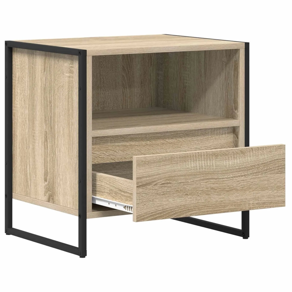 Comodino | Armadio da Notte | Mobiletto da notte Sonoma 50 x 39,5 x 50 cm Legno multistrato