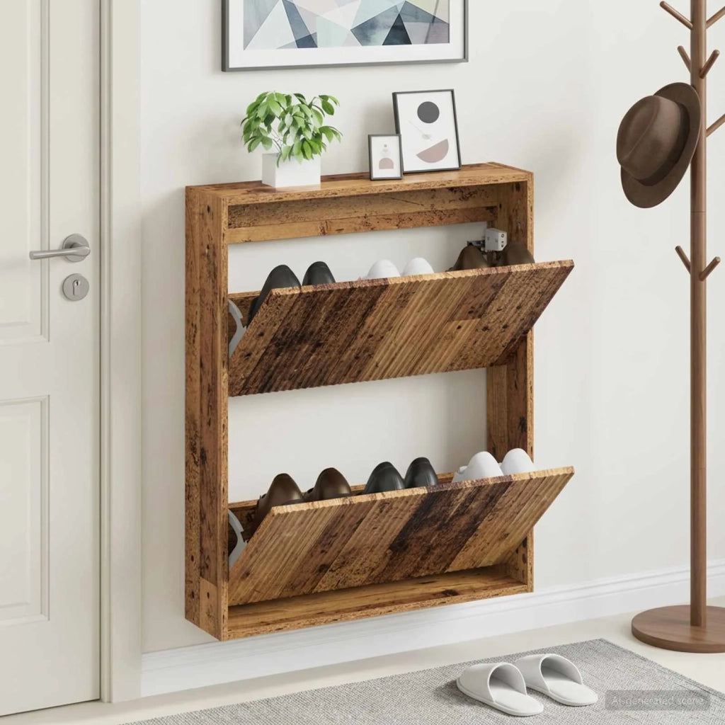 Mobiletto per Scarpe da Muro ARNHEM 71 x 17 x 86 cm 896643