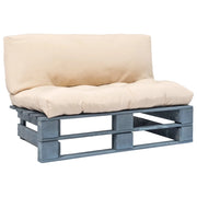 Divano da Giardino a Pallet con Cuscini Sabbia in Legno di Pinocod mxl 95305
