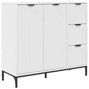 Credenza | Madia | Buffet da pranzo | Armadio da pranzo Bianco 89,5 x 33 x 82 cm Legno multistrato