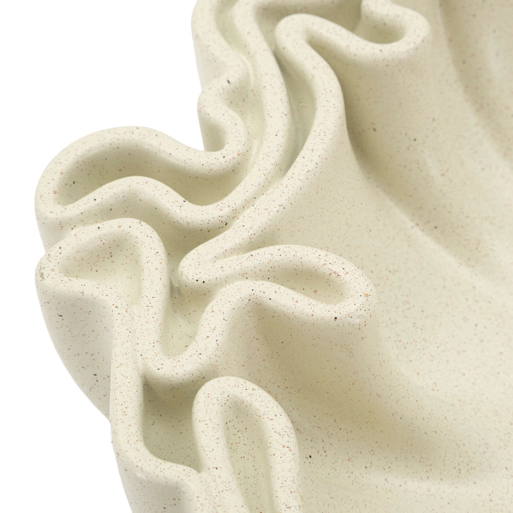 Fanepale, Svuotatasche Effetto Pietra, Bianco Crema