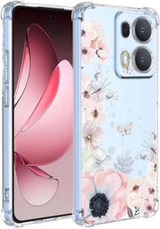 Hoes per Oppo Reno13 Pro 5G - Resistent allo Shock - Bumper TPU - Chiara - Ultra Sottile - Cuscino in Silicone - Disegno a Scacchi - Elegante - Facile da Installare - A48