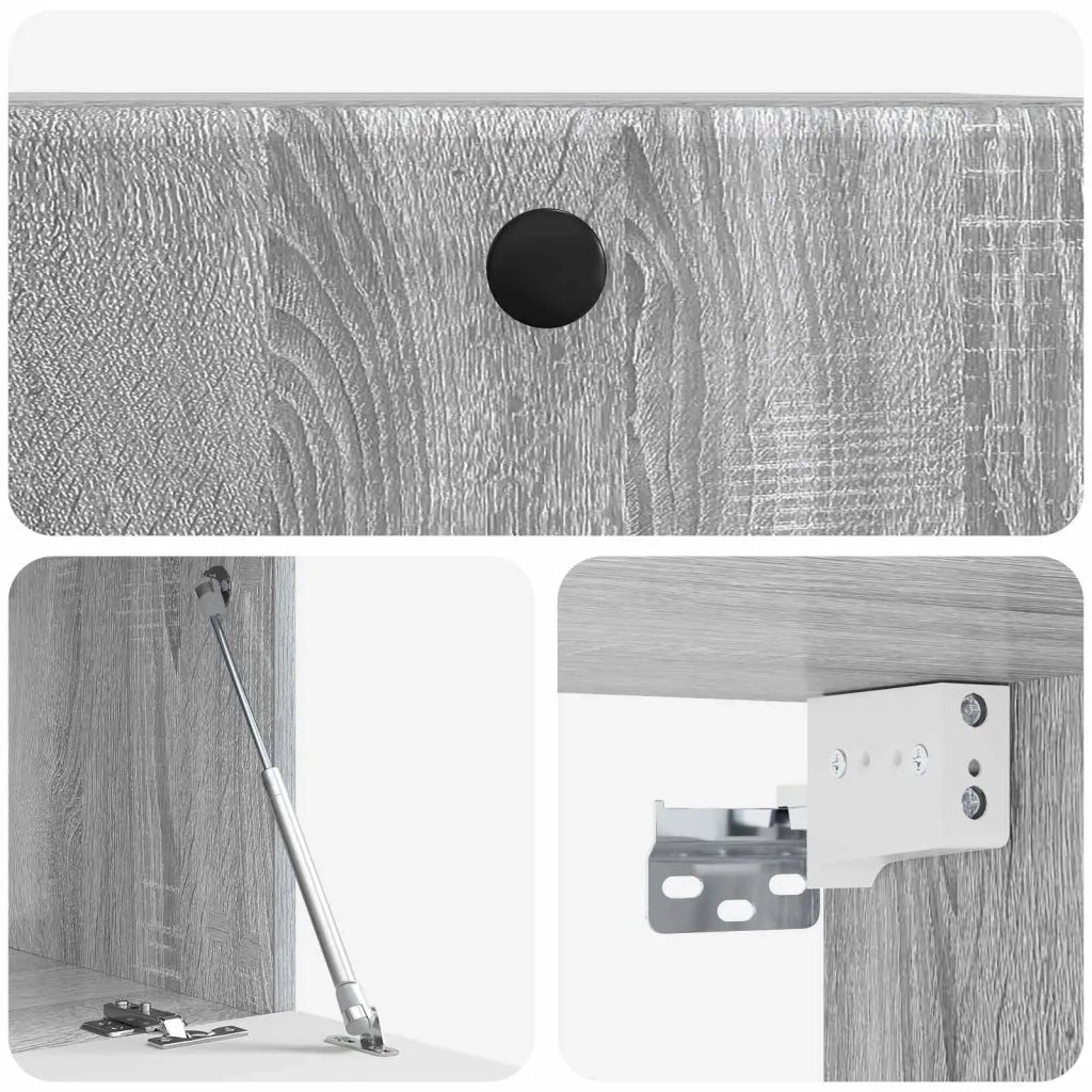 Mobile Porta TV da Muro 59,5 x 41 x 30 cm Sonoma grigio