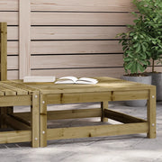 Sedia da giardino-Poggiapiedi da Giardino 70x70x30 cm in Legno Impregnato di Pino