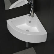 Lavandino con Troppopieno 45x32x12,5 cm Bianco 140697